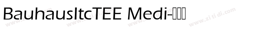 BauhausItcTEE Medi字体转换